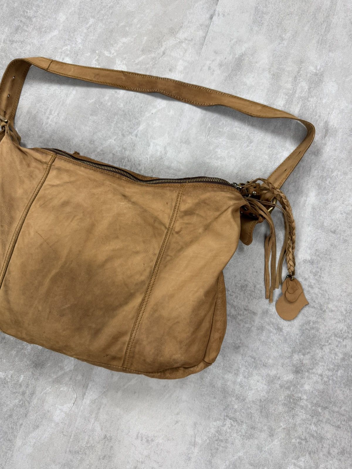 Designer CATERINA LUCCHI Shoulder Bag Leather Fringe Woven Italian Size ONE SIZE - 5 Thumbnail