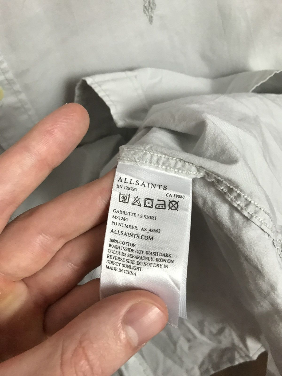 Allsaints Allsaints luxury streetwear shirt Size US L / EU 52-54 / 3 - 5 Thumbnail