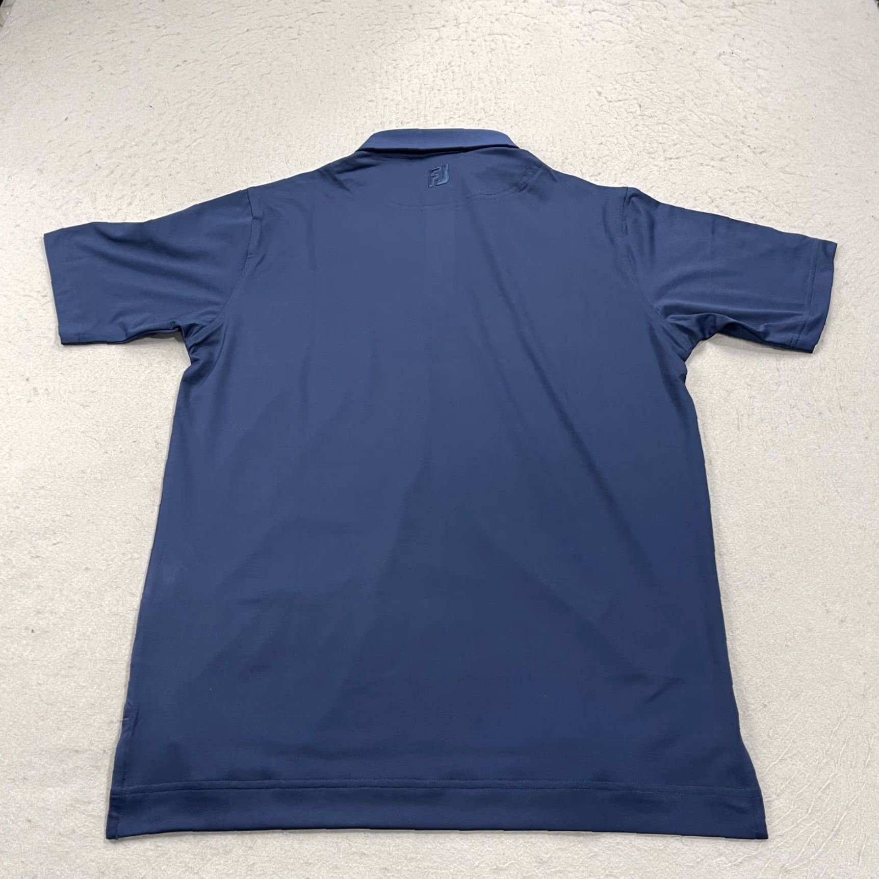 Footjoy FootJoy Polo Shirt Mens Small Blue Global Golf Post Logo Lisle Stretch NWT Size US S / EU 44-46 / 1 - 7 Thumbnail
