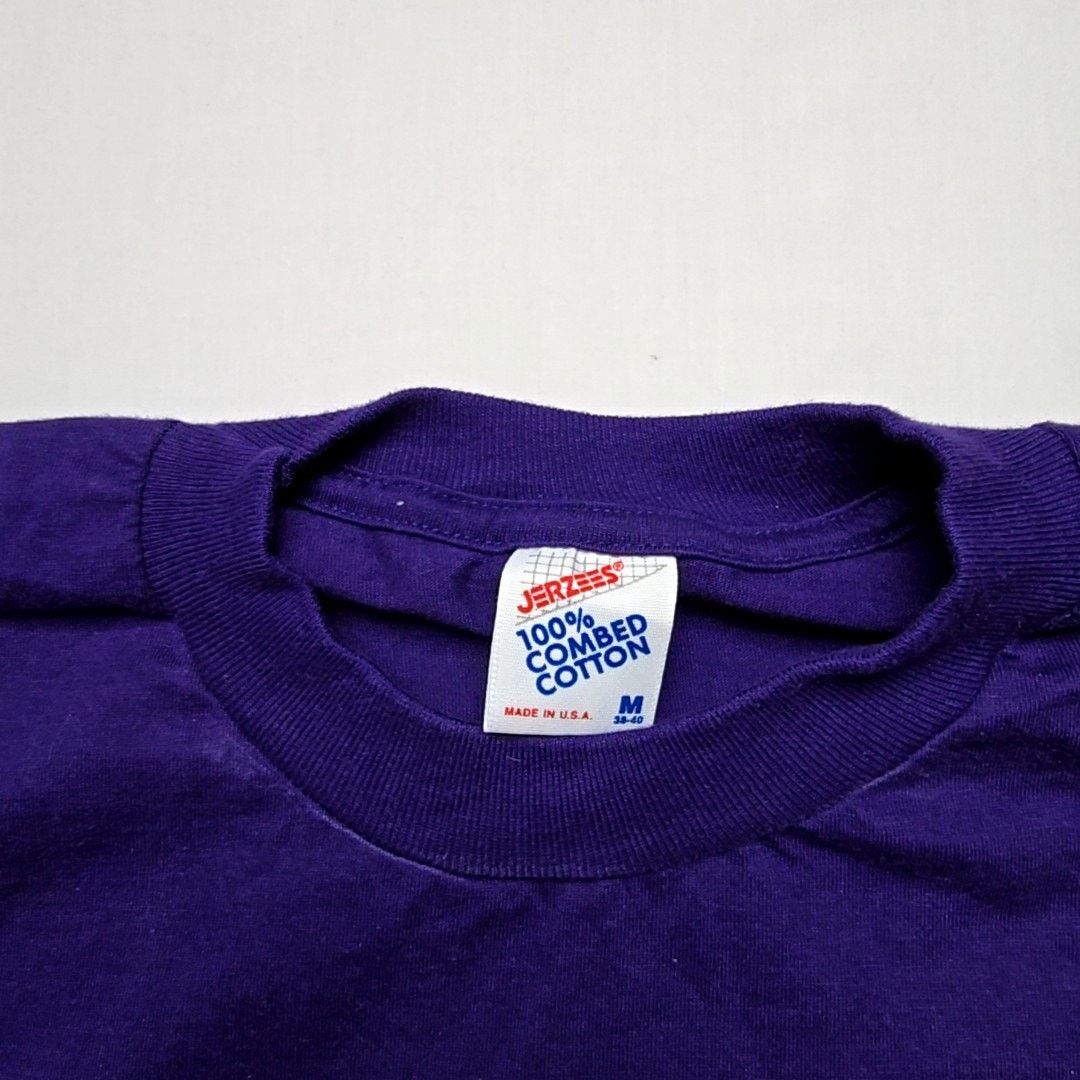 Jerzees Vintage Utah Graphic Hummingbird Purple Test Print M Shirt Size US M / EU 48-50 / 2 - 5 Thumbnail