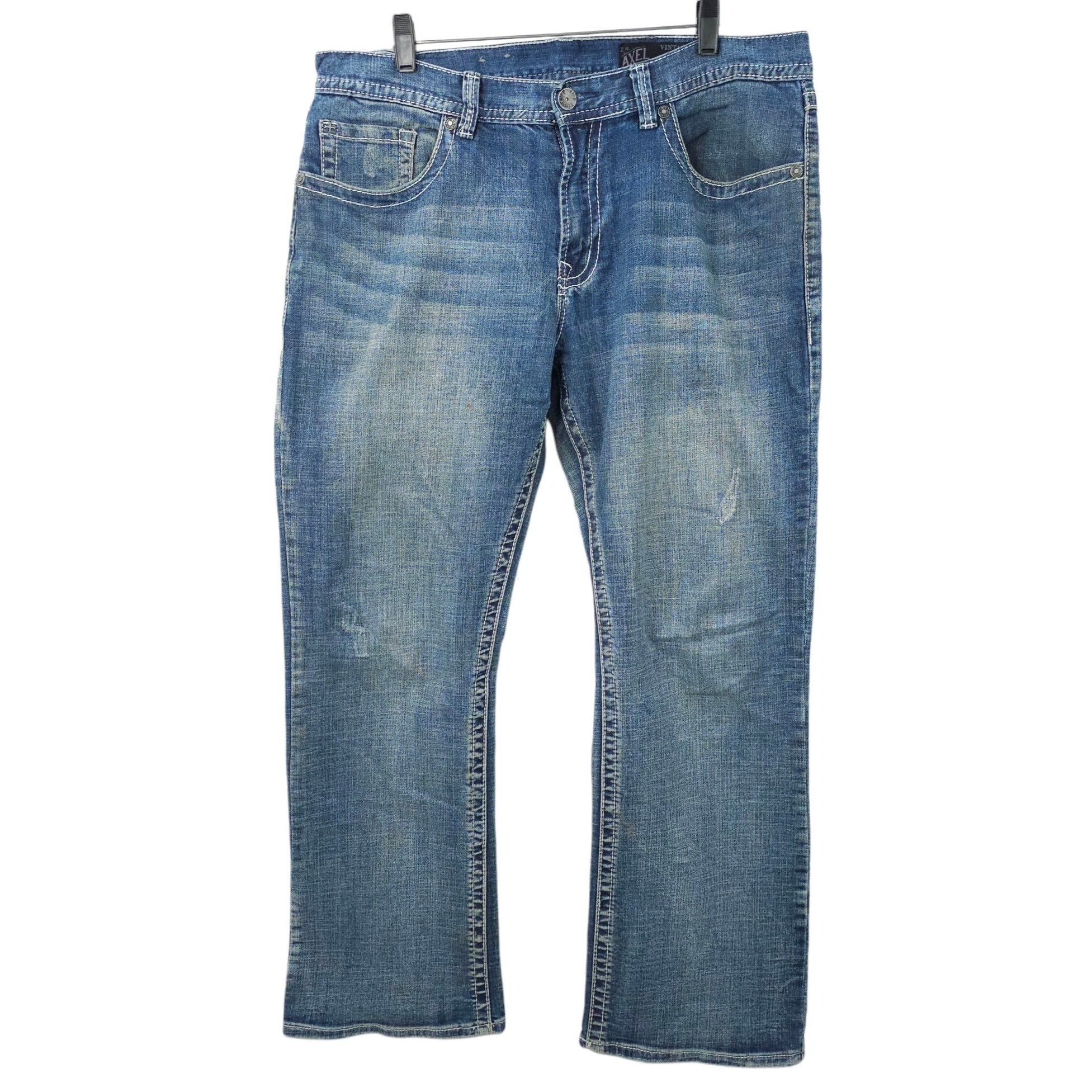 Other T K Axel Vintage Boot Cut Jeans Mens 36 x 30 Distressed Size US 36 / EU 52 - 1 Thumbnail