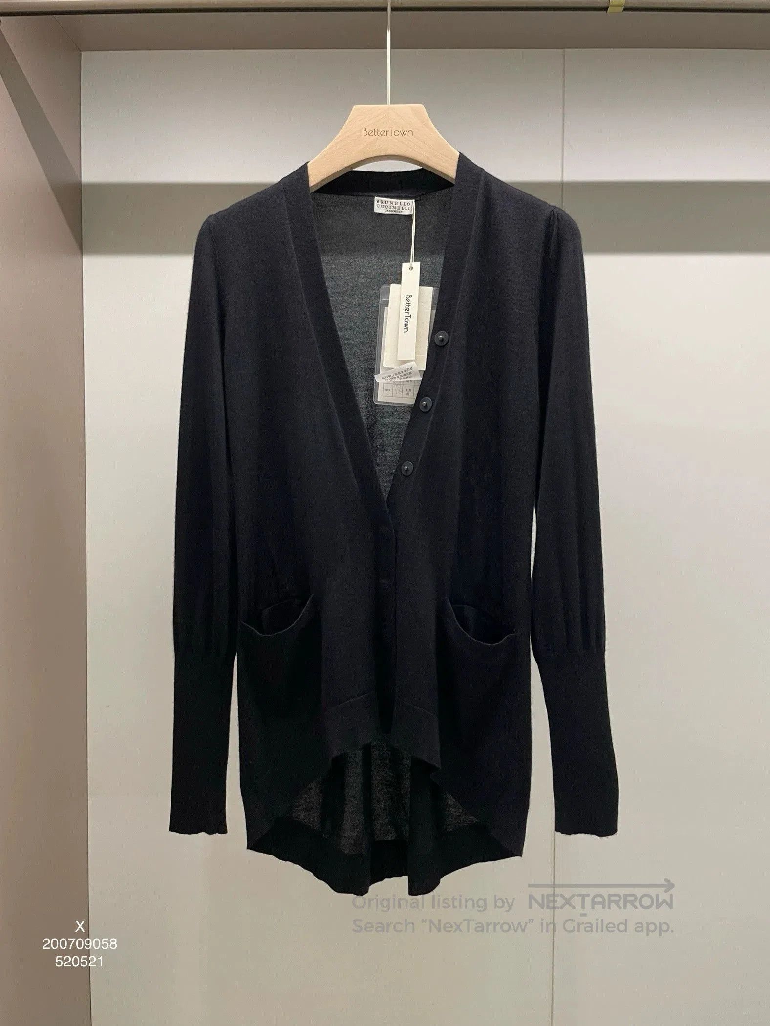 Brunello Cucinelli Brunello Cucinelli Black Cashmere Cardigan XS. Size US XS / EU 42 / 0 - 1 Thumbnail