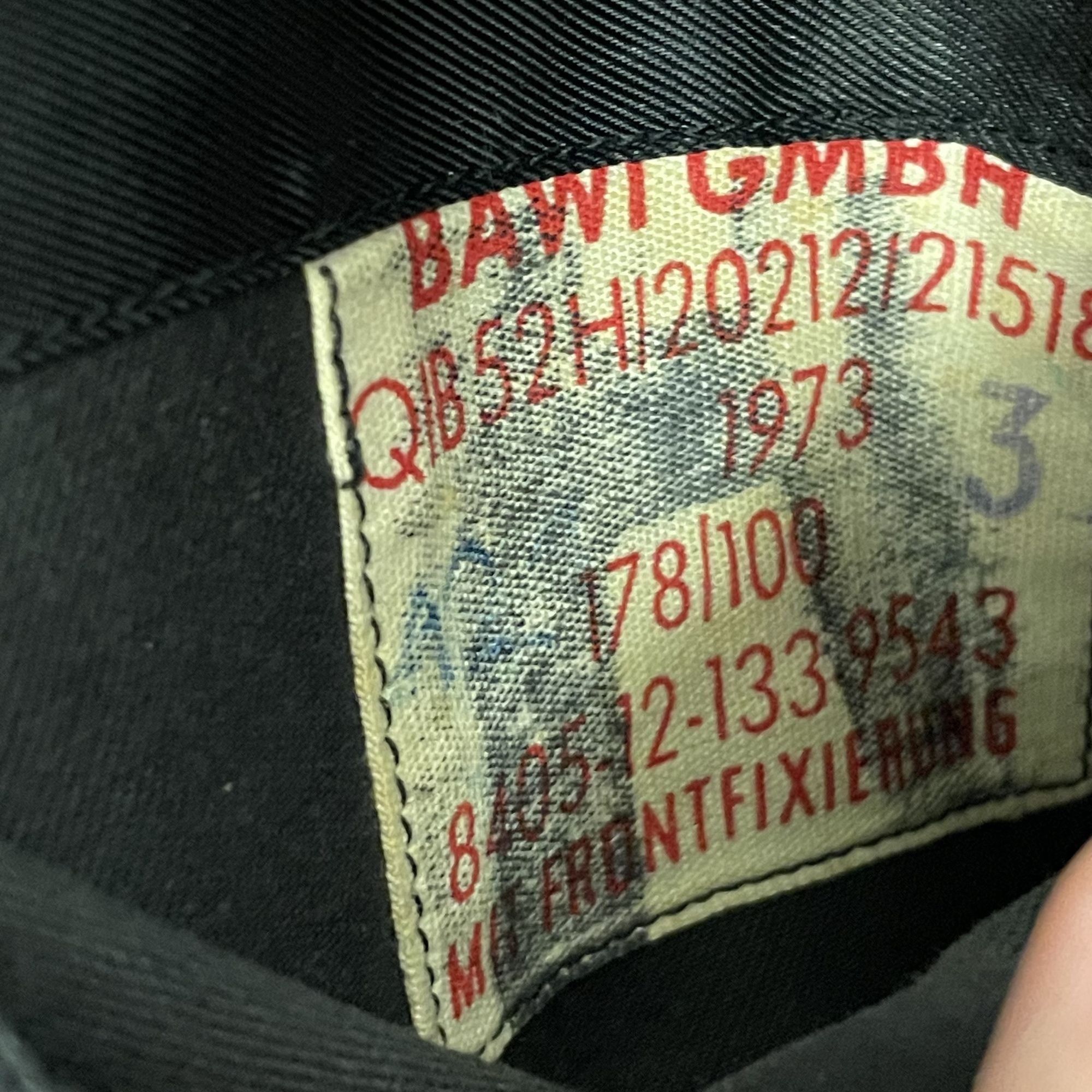Other Vtg BAWI German Military Sport Coat Black GABARDINE Jacket Size 38R - 4 Thumbnail