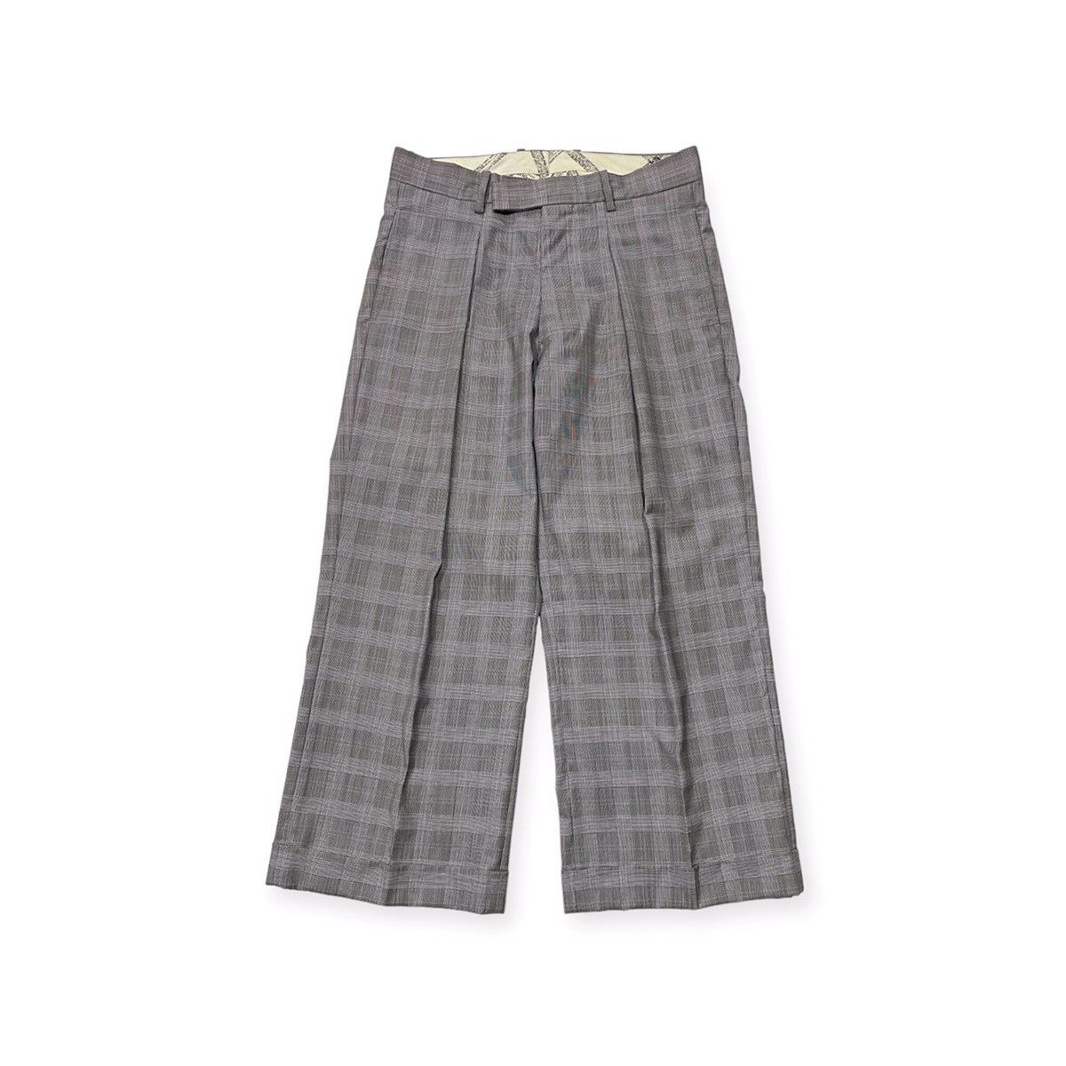 Japanese Brand FW18 Takahiro Matsushita Plaid Trousers Size US 31 - 2 Thumbnail