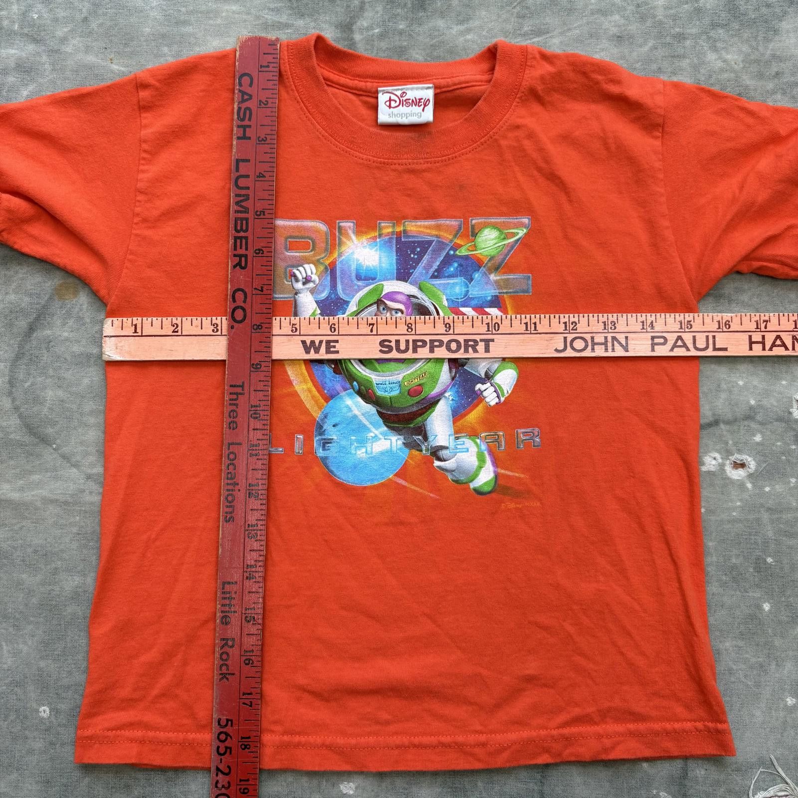Disney Vintage 90s Toy Story Buzz Lightyear Movie Women’s Baby Tee Size XS / US 0-2 / IT 36-38 - 4 Thumbnail