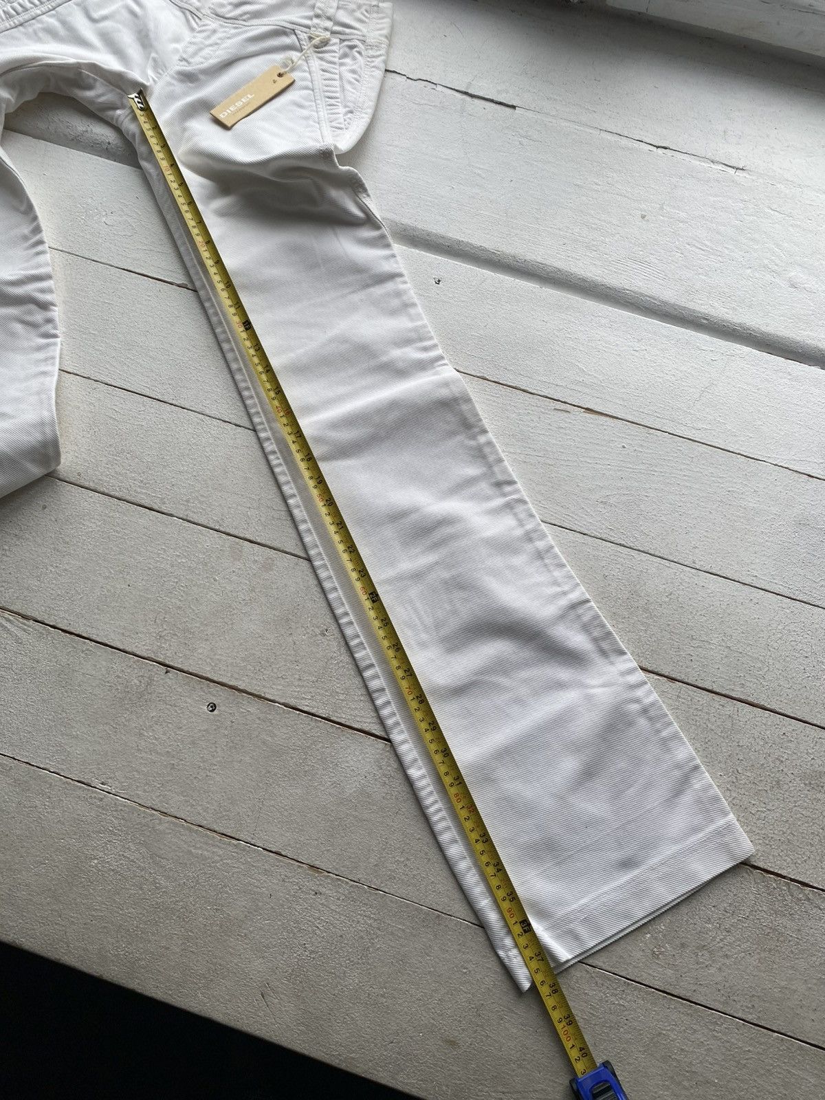 Diesel NWT Bootcut Diesel White Military Utility Pants Deadstock Size 27" / US 4 / IT 40 - 15 Thumbnail