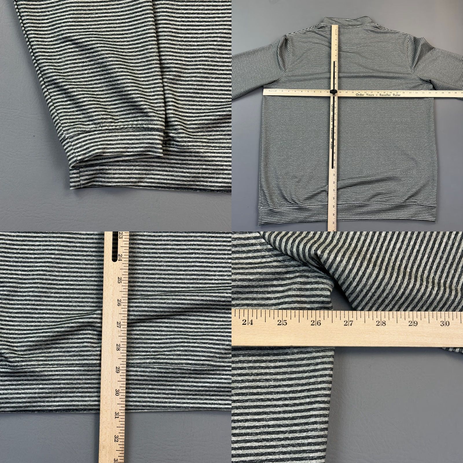 Vintage Simply Southern Collection Pullover Mens 2XL Stripe Performance 1/4 Zip Golf Shirt Men Gray Striped 1/4 Zip Size US XXL / EU 58 / 5 - 9 Thumbnail