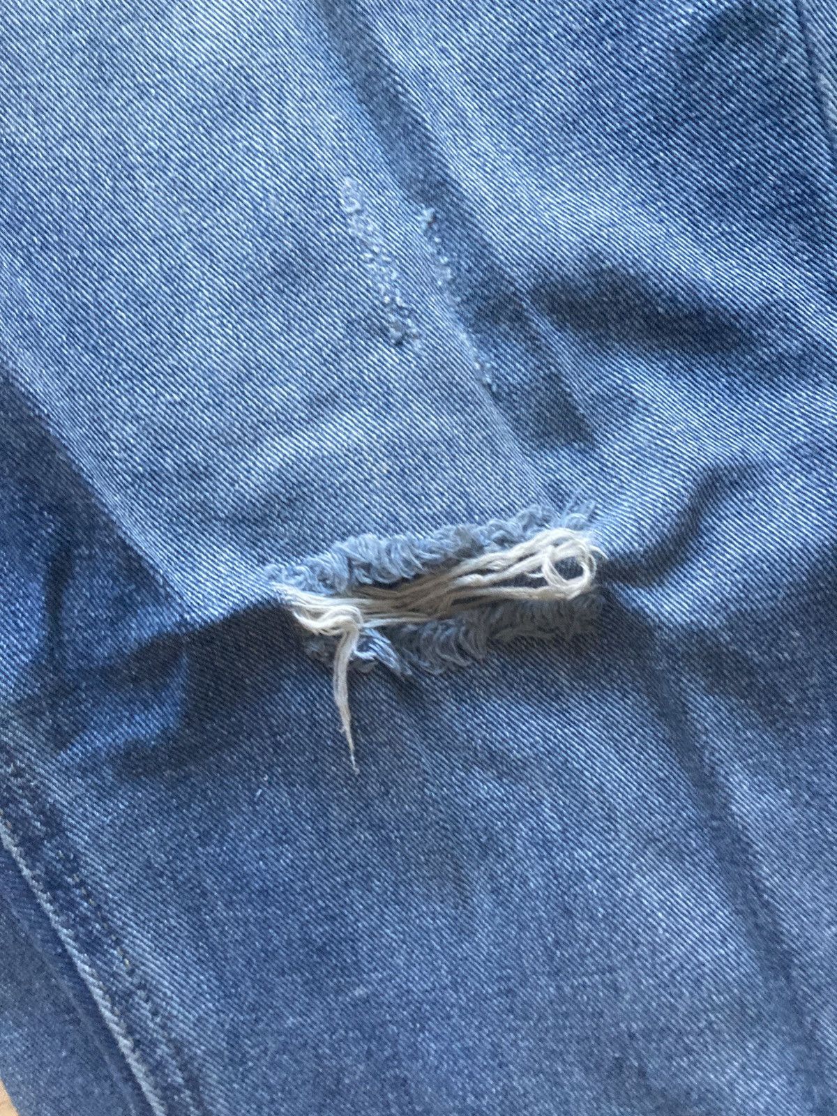 Jean × Vintage 2 Vintage holed blue baggy denim Size US 38 / EU 54 - 3 Thumbnail