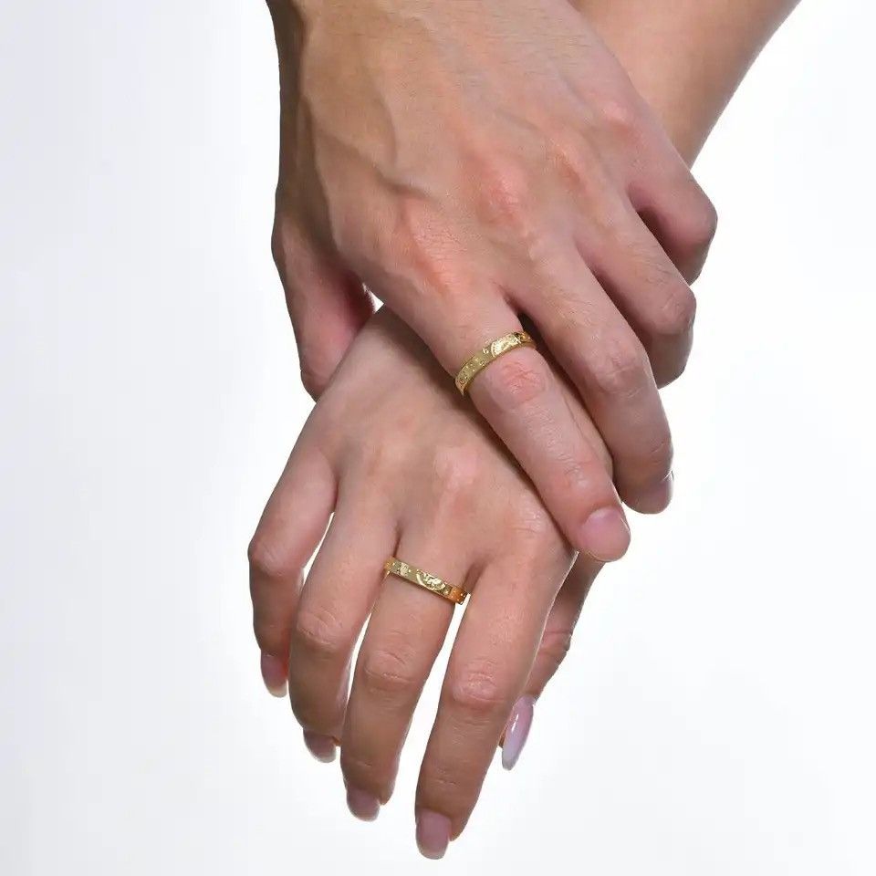 Other Sun and Moon Stars Couple Rings Size ONE SIZE - 3 Thumbnail