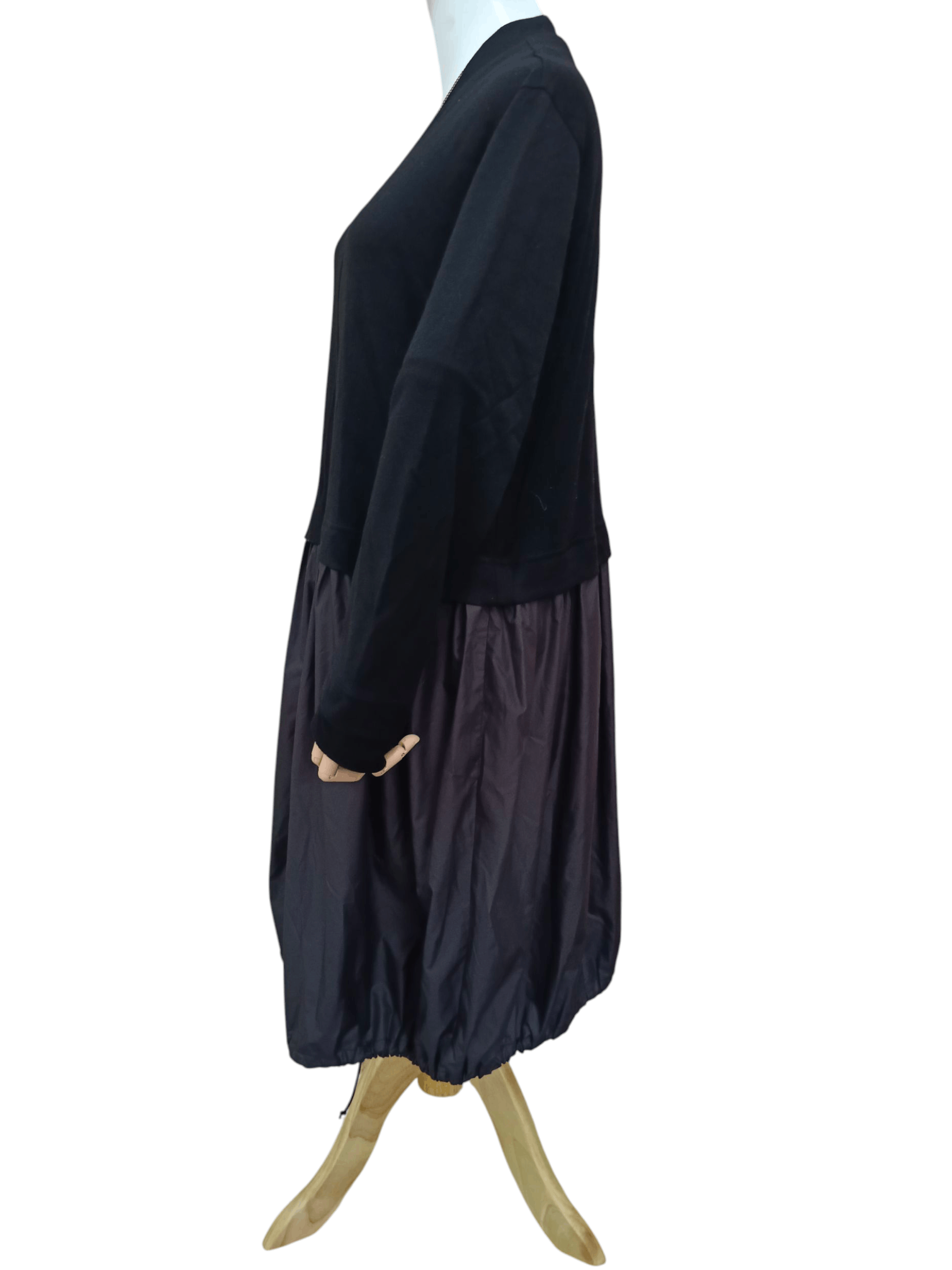 Yohji Yamamoto YOHJI YAMAMOTO SIGN BLACK ZIPPER DRESS(SIZE 2) Size M / US 6-8 / IT 42-44 - 2 Thumbnail