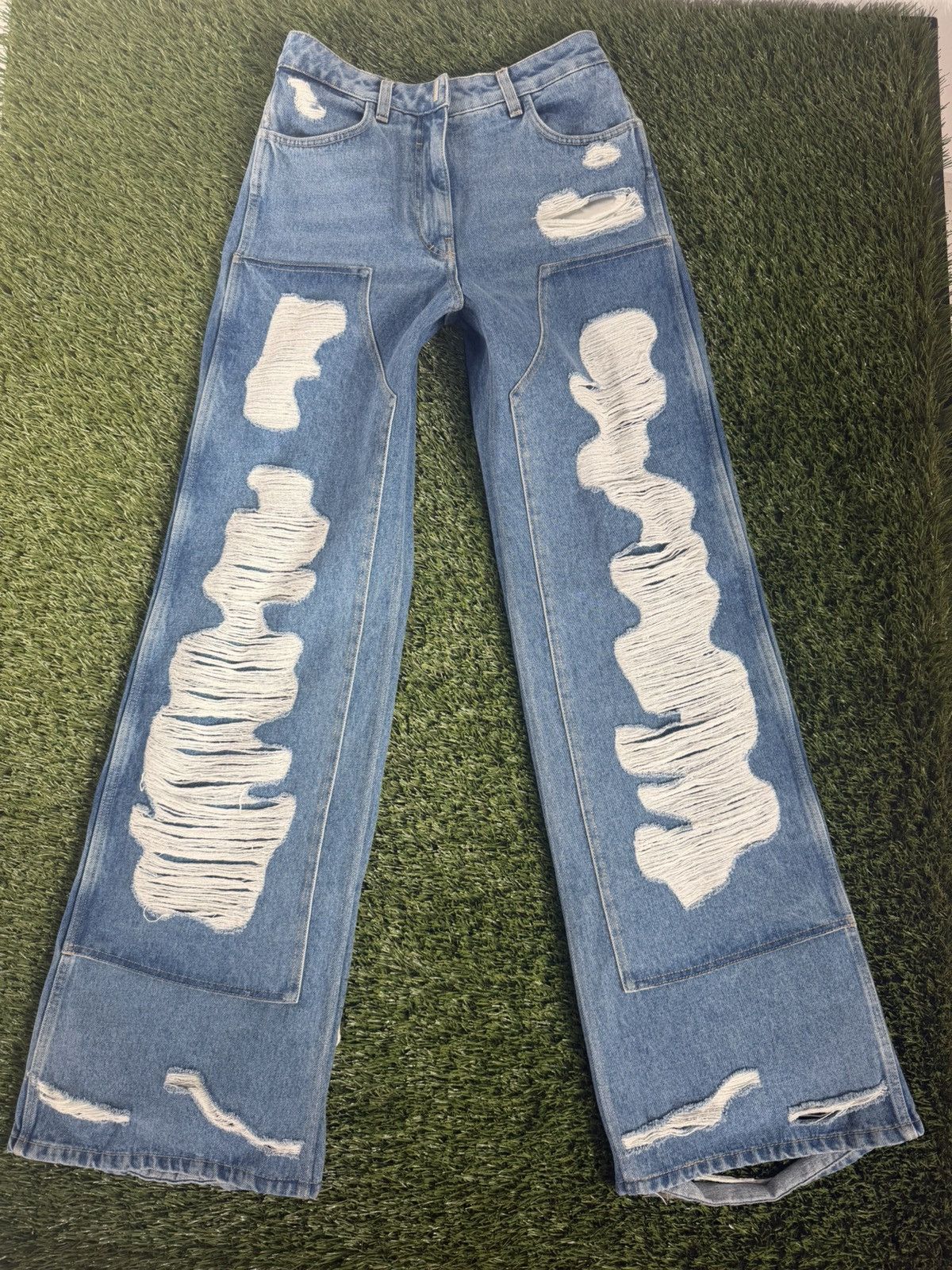 Givenchy Givenchy Distressed Panel Jeans Size 29" - 1 Thumbnail