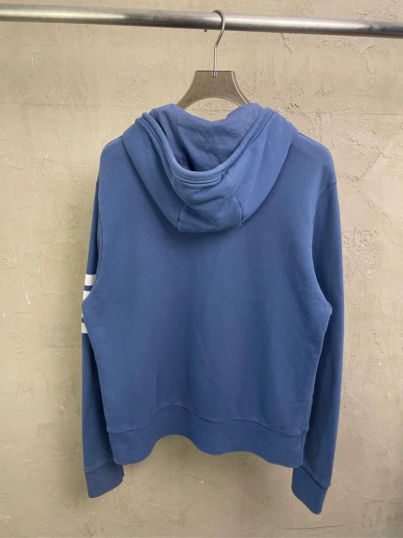 Thom Browne Thom Browne Smog blue hooded hoodie Size US M / EU 48-50 / 2 - 2 Thumbnail