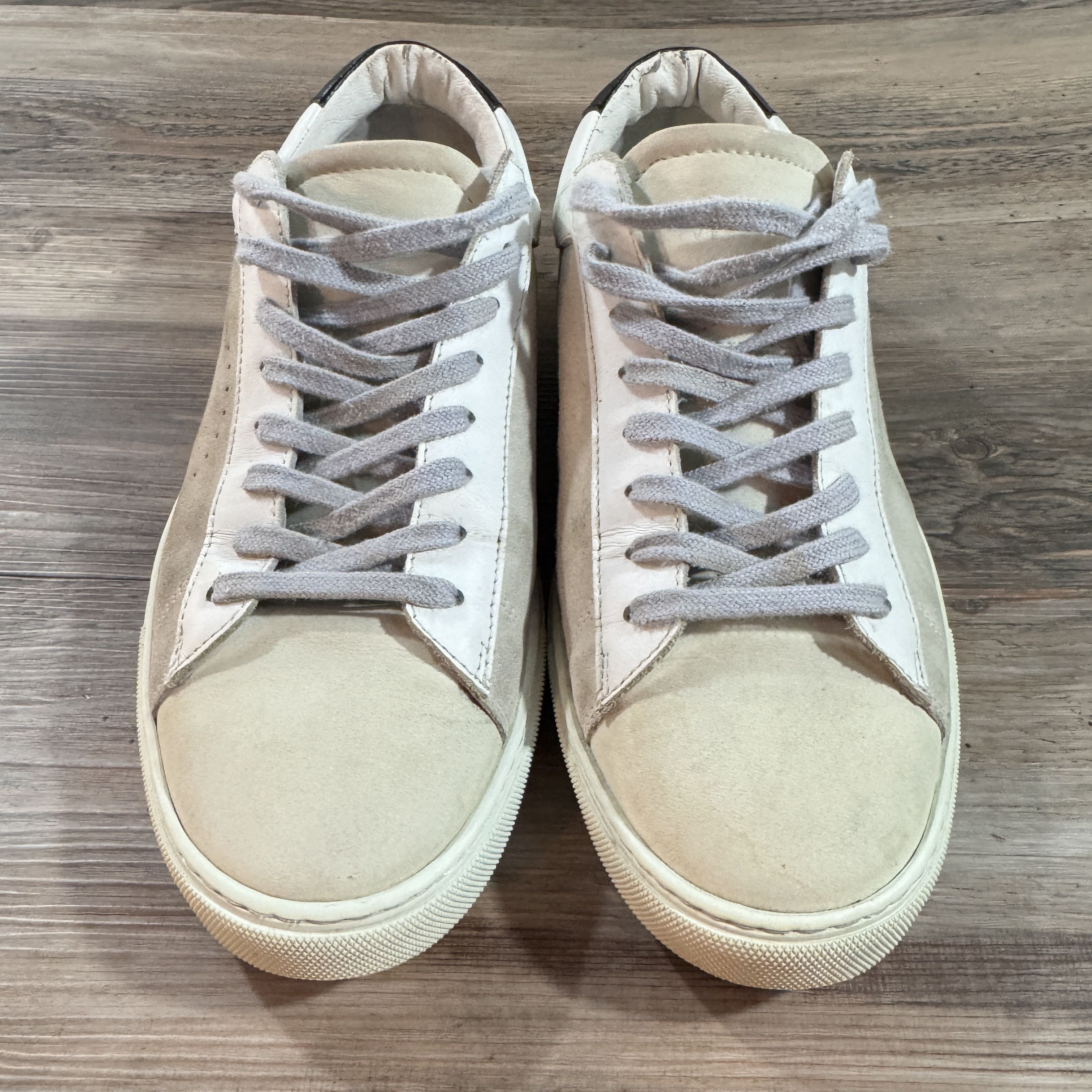 Oliver Cabell Oliver Cabell Low 1 Grey Suede Leather Italian Sneakers Size US 6.5 / EU 39-40 - 4 Thumbnail