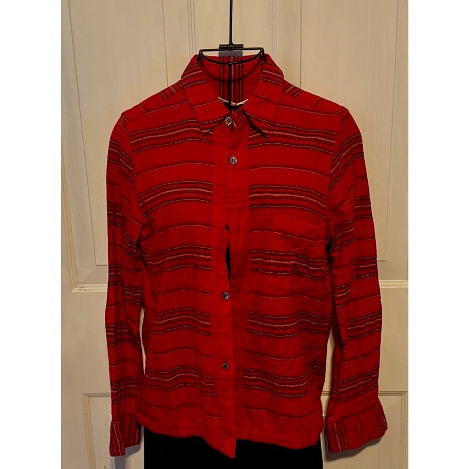 Comme des Garcons comme des garcons tricot red flannel shirt Size M / US 6-8 / IT 42-44 - 2 Thumbnail