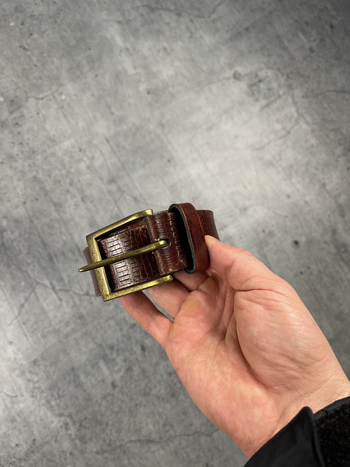 Levi's × Vintage Levi’s vintage brown leather belt Size ONE SIZE - 2 Thumbnail