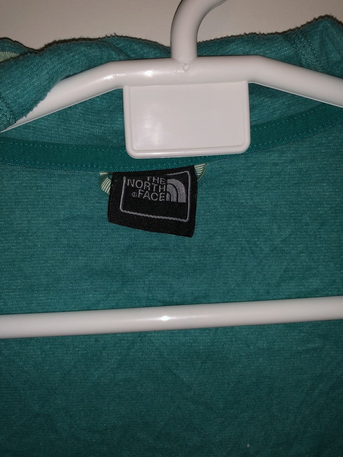 The North Face × Vintage Vintage Teal The North Face Fleece Hooded Jacket Size M / US 6-8 / IT 42-44 - 4 Thumbnail