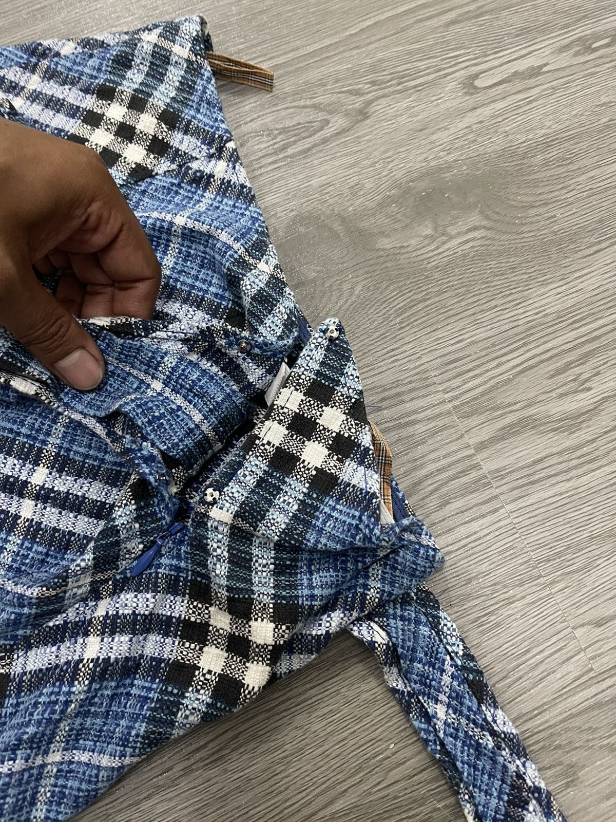 Burberry Burberry Blue Check Skirt Size 26" / US 2 / IT 38 - 4 Thumbnail