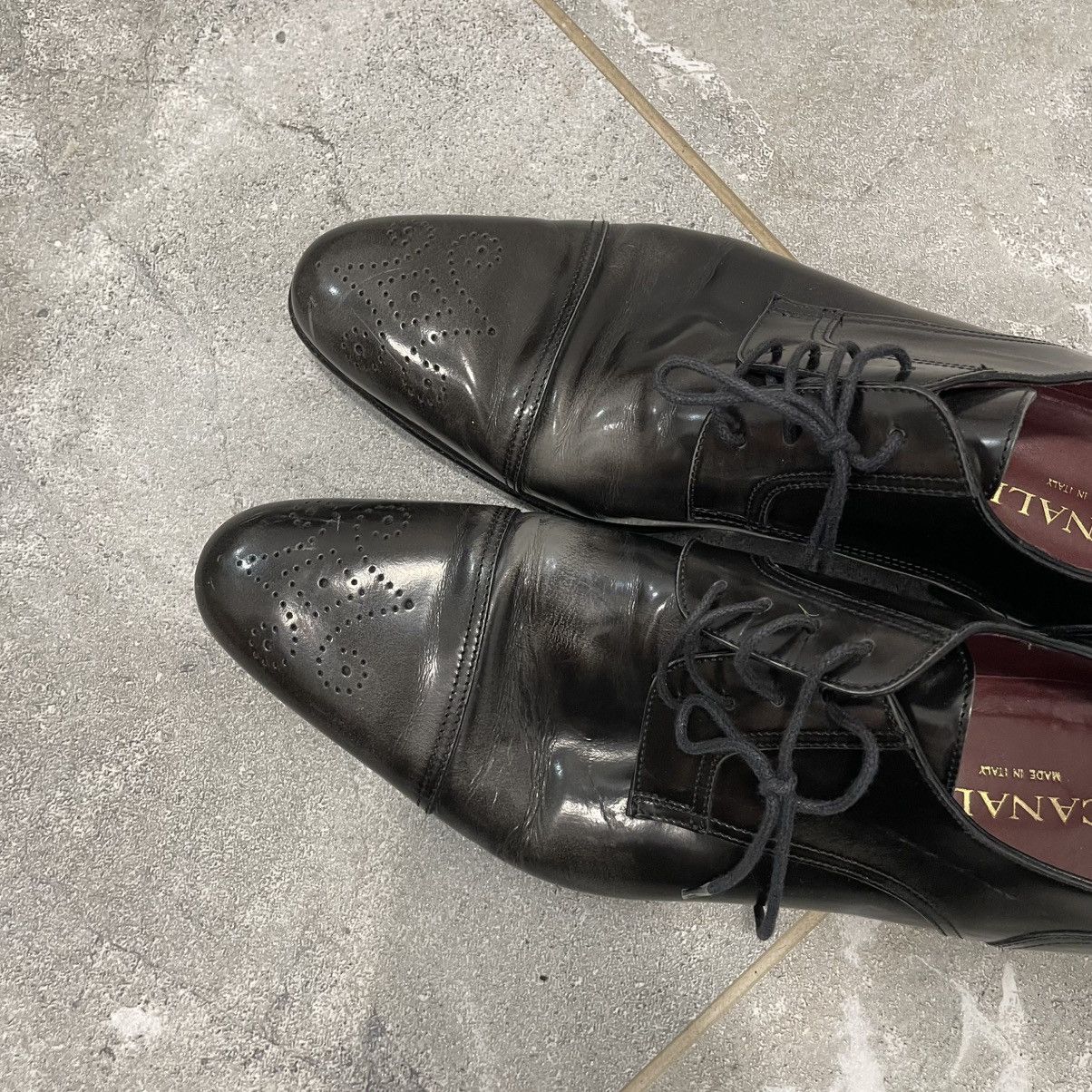 Canali Black shoes toe Boots Canali old money loafers western navaj Size US 10.5 / EU 43-44 - 8 Thumbnail