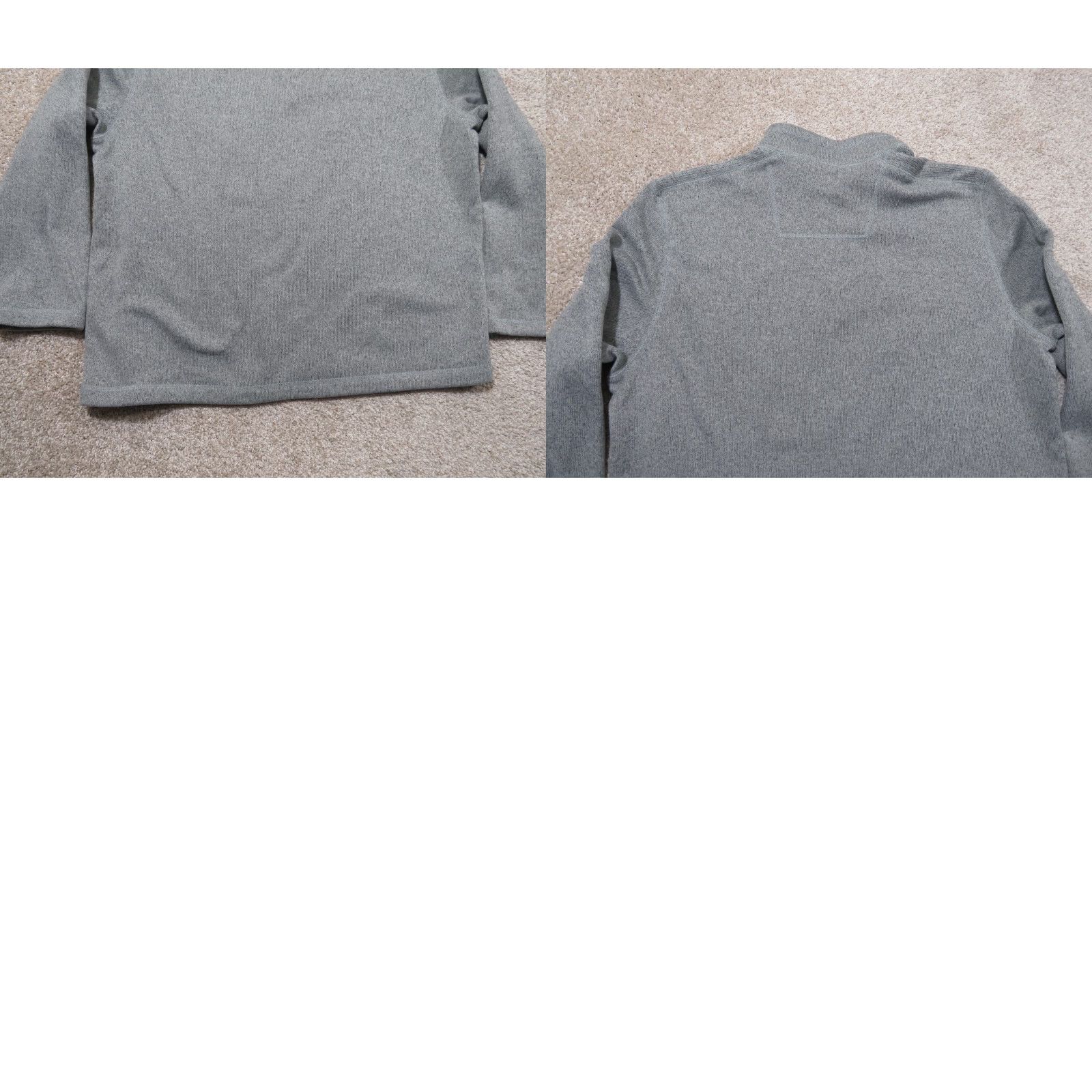 Vintage G.H. Bass & Co Sweater Mens XL Gray Knit 1/4 Button Pullover Outdoor Hiking Ski Mock Neck Zip Size US XL / EU 56 / 4 - 8 Thumbnail