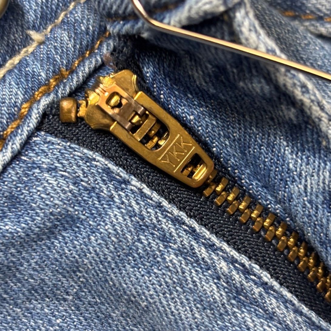 Vintage GLO Jeans Flared Denim Junior's Size 13 High Rise Y2K Style Size 34" / US 12 / IT 48 - 9 Thumbnail