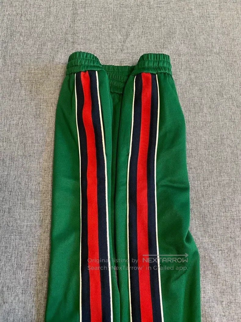 Gucci Gucci SizeM Striped elastic waist tie casual pants Size 42" / US 20 - 5 Thumbnail