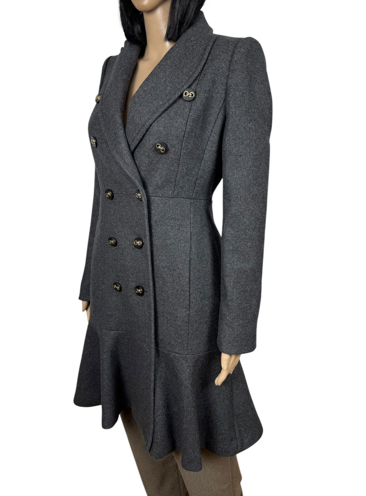MAX&Co. Max&Co Wool Coat Pleated Double-Breasted size US2 IT38 Size XS / US 0-2 / IT 36-38 - 5 Thumbnail