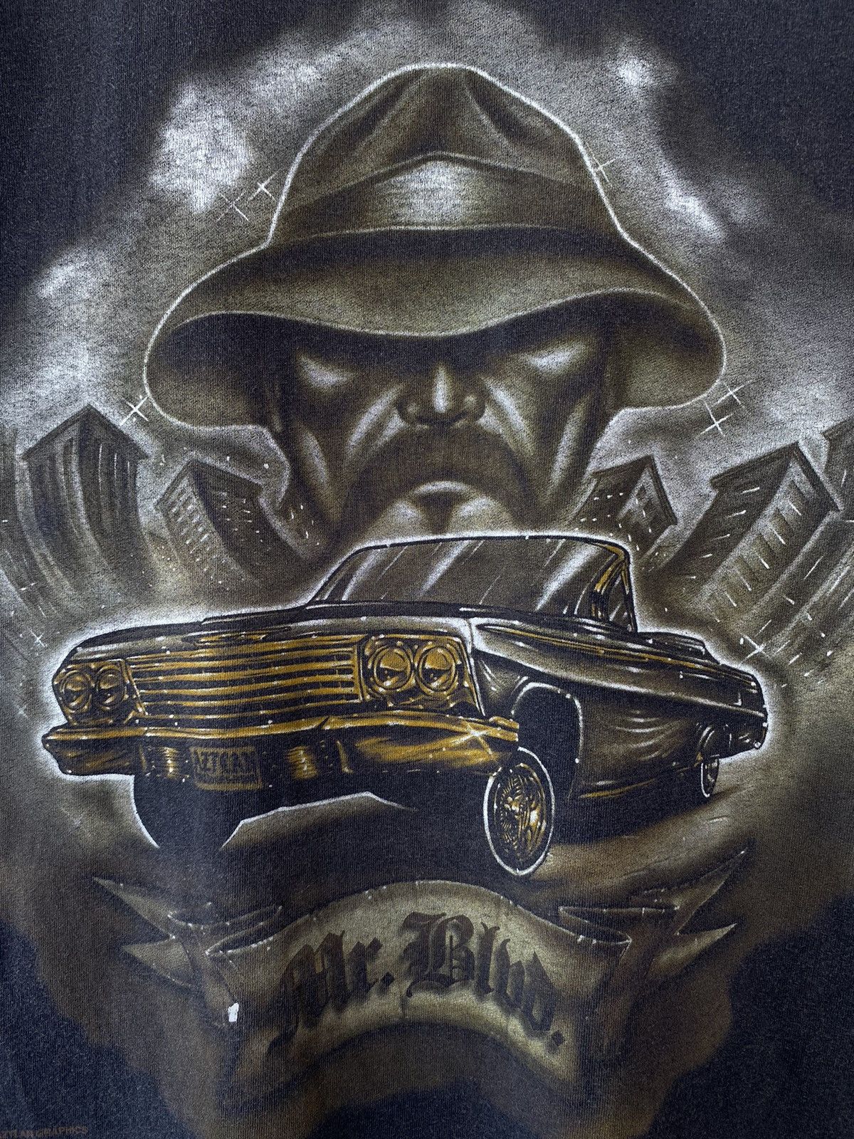 Vintage 1997 Atzlan Mr Blvd Graphics Tees Faded Vintage Size US M / EU 48-50 / 2 - 12 Thumbnail