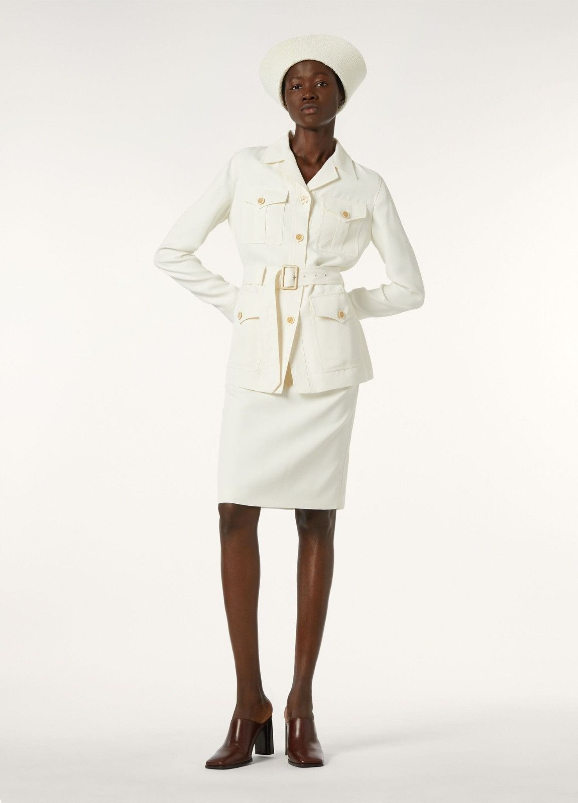Loro Piana o1srvl11e0526 FAP0224 Kelis Jacket in White Size M / US 6-8 / IT 42-44 - 3 Thumbnail