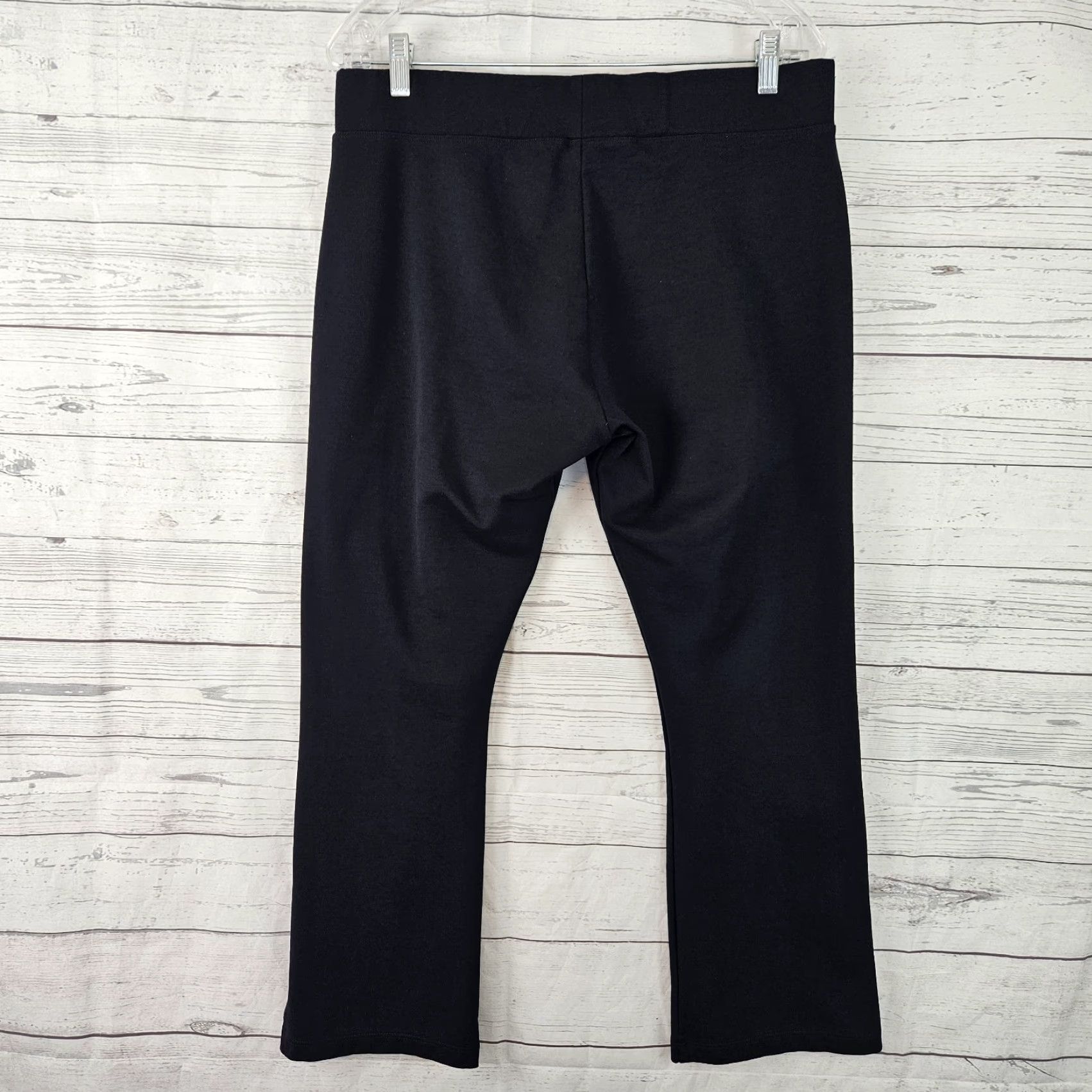 Vintage American Giant Womens Cropped Pants Sz 16 Black High Rise Pull On Size 38" / US 16 / IT 52 - 3 Thumbnail
