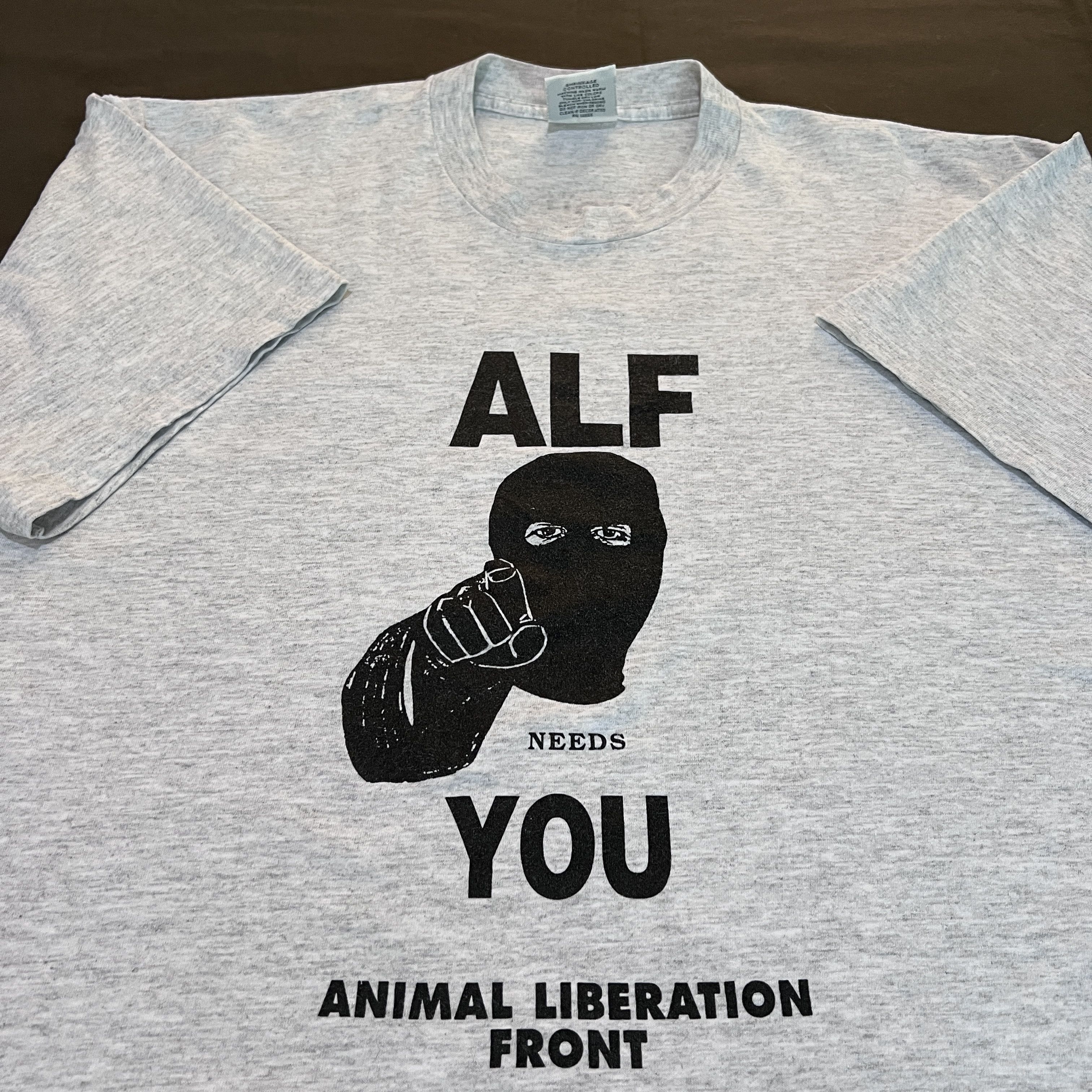 Vintage Vintage 90s ALF Animal Liberation Front Promo Tee XL Size US XL / EU 56 / 4 - 1 Thumbnail
