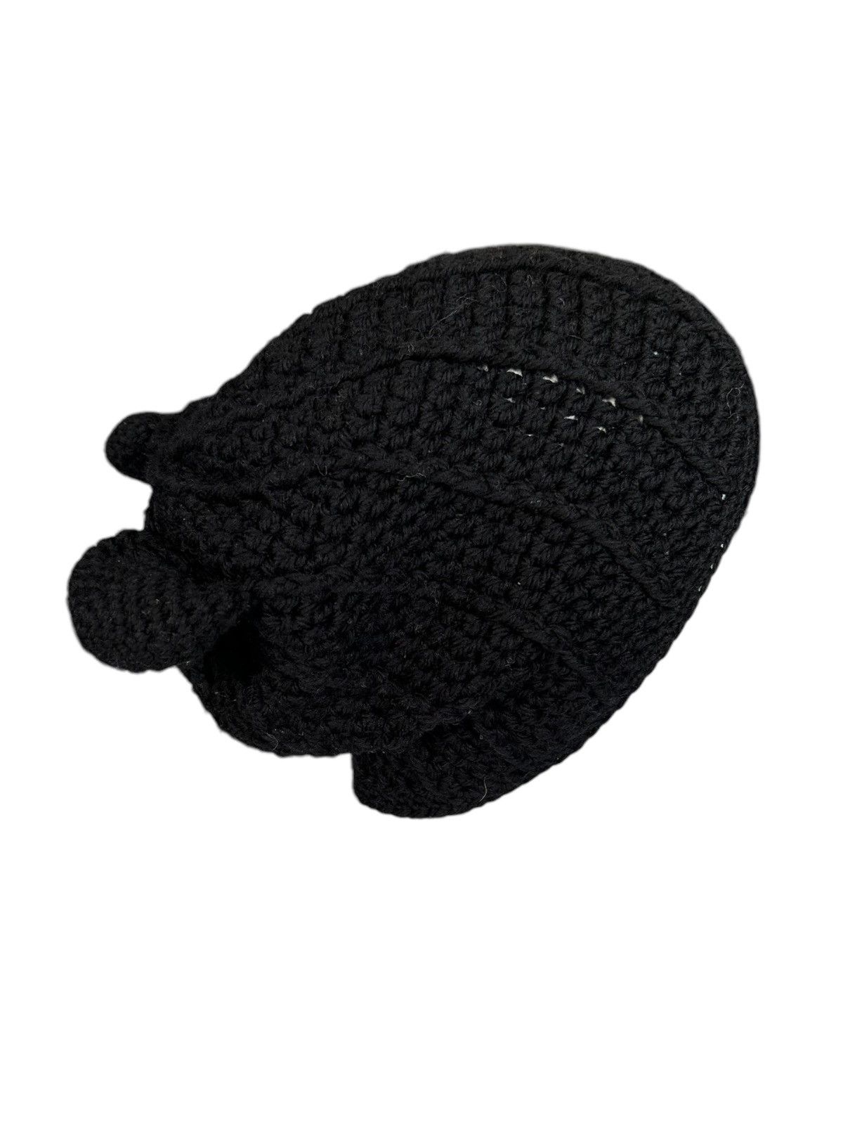 Japanese Brand × Kapital × Vintage Horn Devil Bunny Crochet Knitted Handmade Big Beanie Hats☠️☠️ Size ONE SIZE - 5 Thumbnail