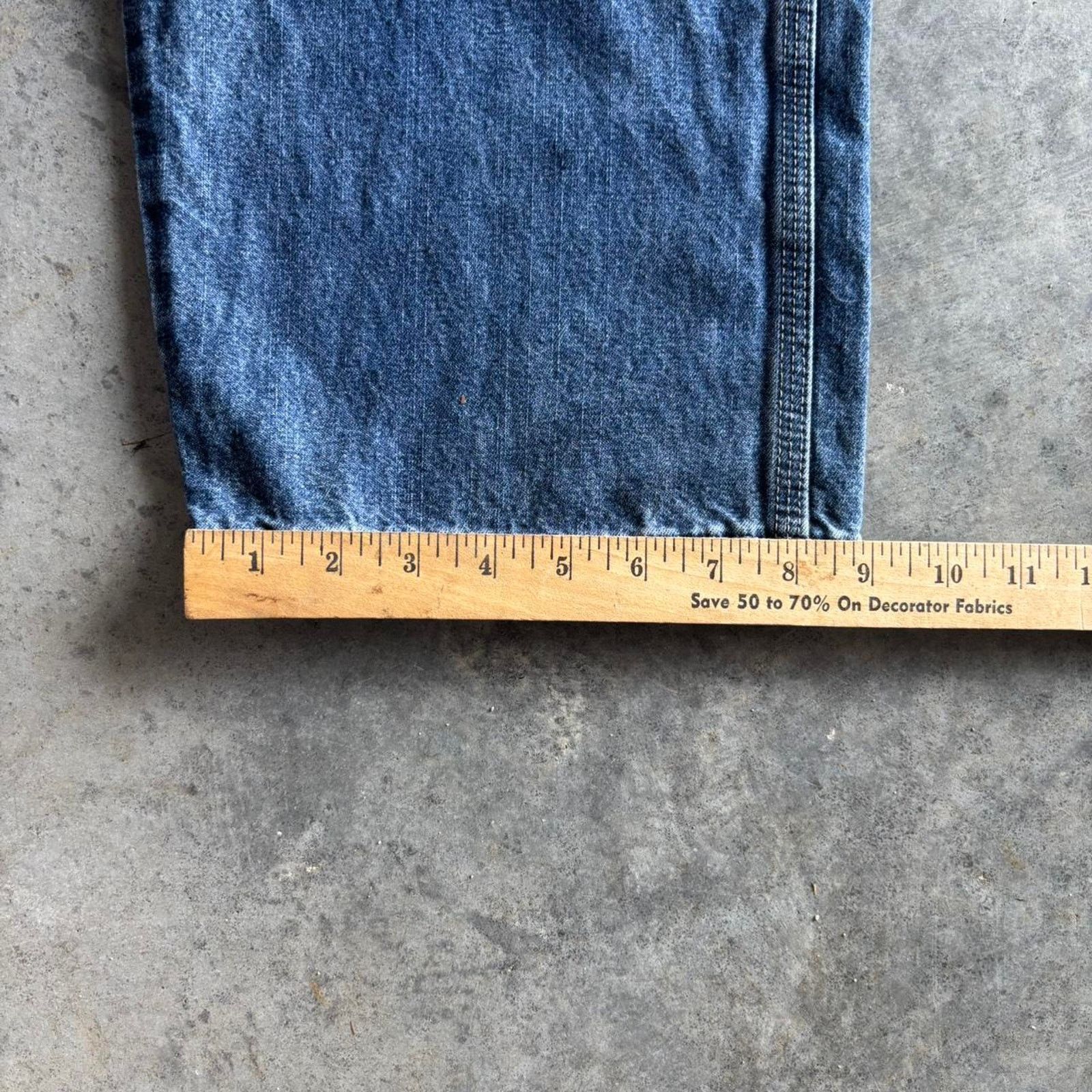 Japanese Brand × Vintage × Wrangler Vintage 90s Baggy Carpenter Jeans Skater workwear utility Size US 36 / EU 52 - 6 Thumbnail