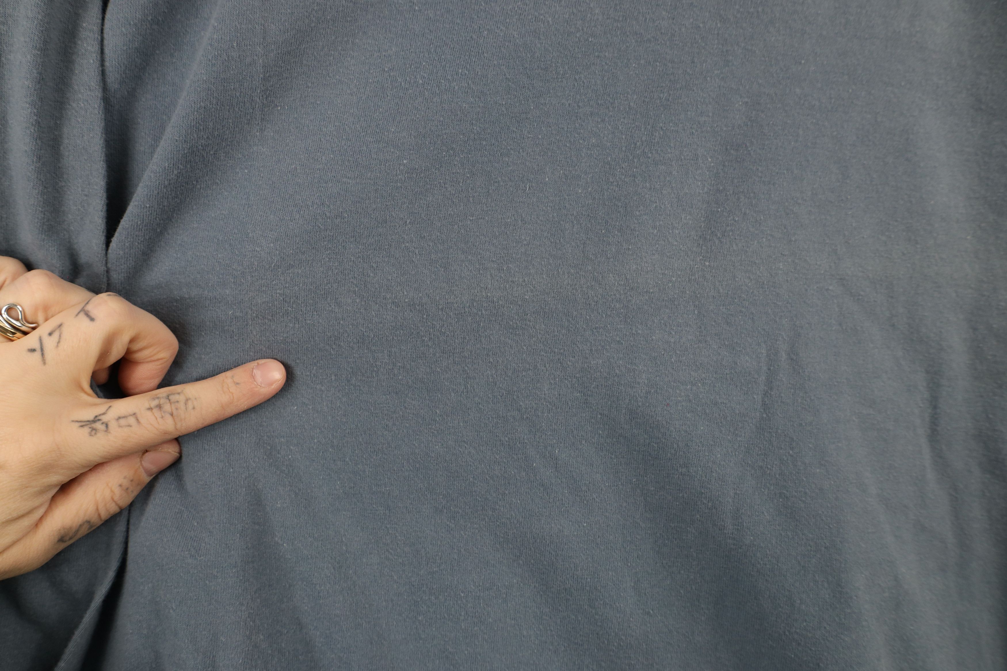 Vintage Vintage 90s Streetwear Blank Long Sleeve T-Shirt Blue Cotton Size US XL / EU 56 / 4 - 4 Thumbnail