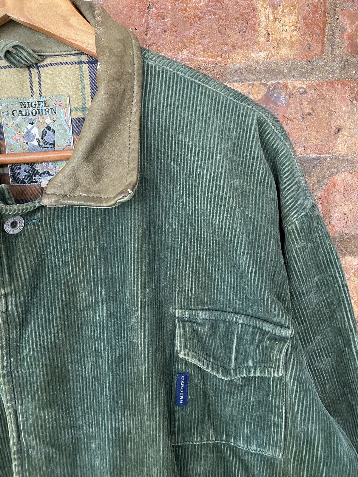 Nigel Cabourn 1990s Nigel Cabourn corduroy heavy leather collar Size US XL / EU 56 / 4 - 5 Thumbnail