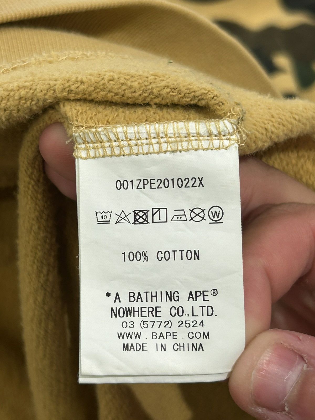 Bape Bape 1st camo yellow ape full zip up hoodie Size US XL / EU 56 / 4 - 10 Thumbnail