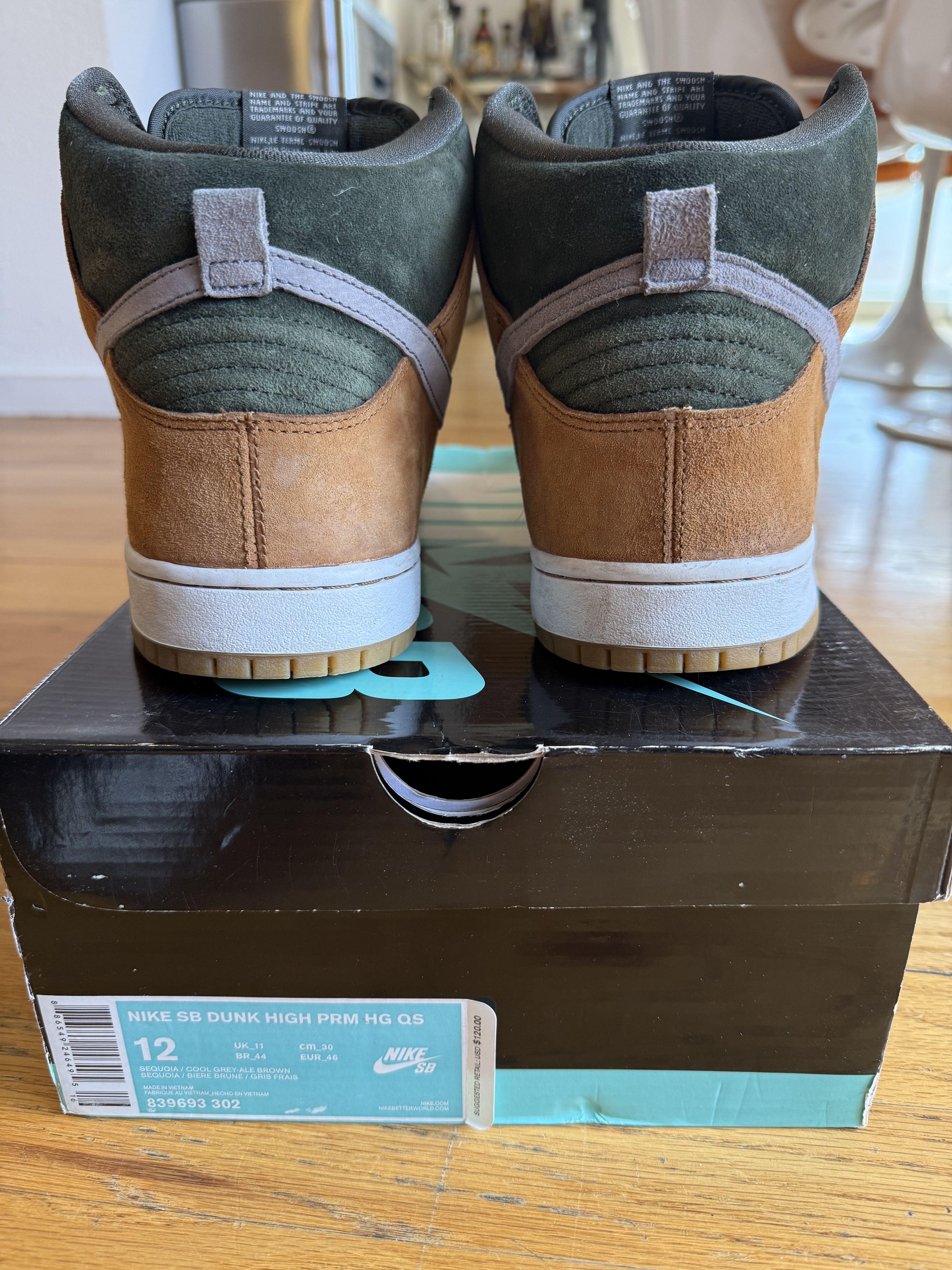 Nike SB NikeSB Dunk PRM High Sequoia-"Homegrown" - W/ OG Box Size12 Size US 12 / EU 45 - 4 Thumbnail