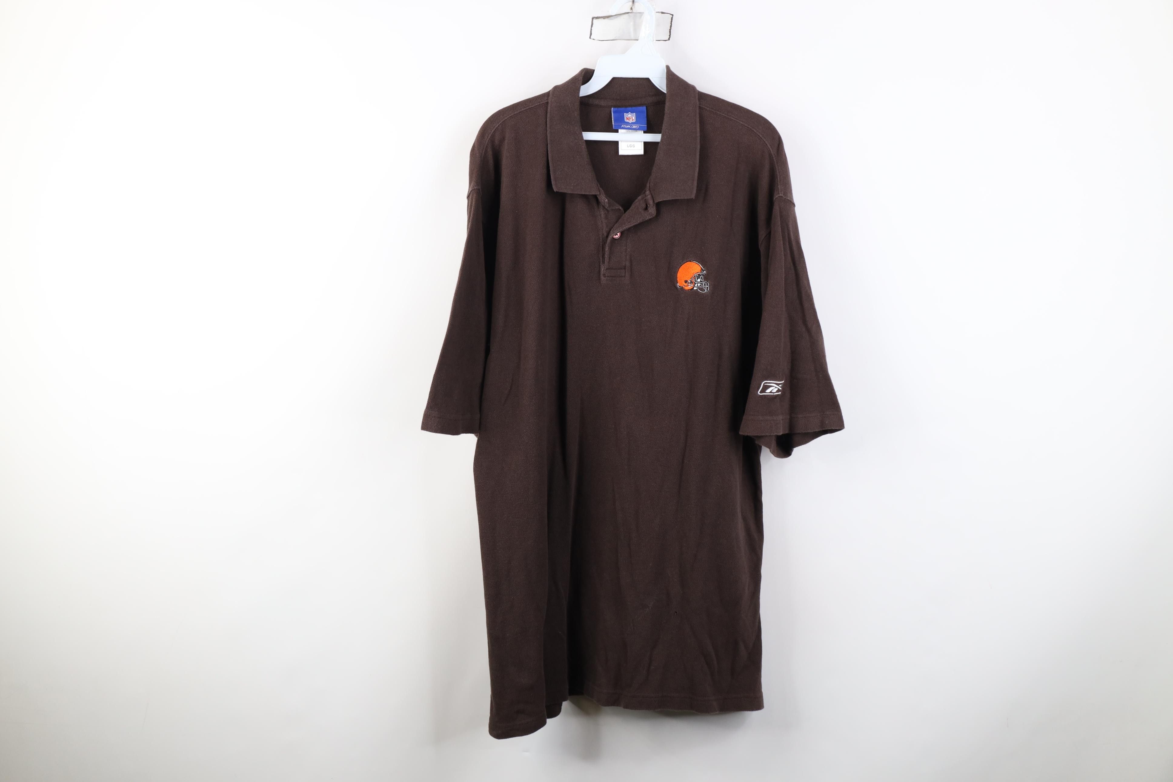 Reebok Vintage Reebok Cleveland Browns Football Golf Polo Shirt Size US L / EU 52-54 / 3 - 1 Thumbnail