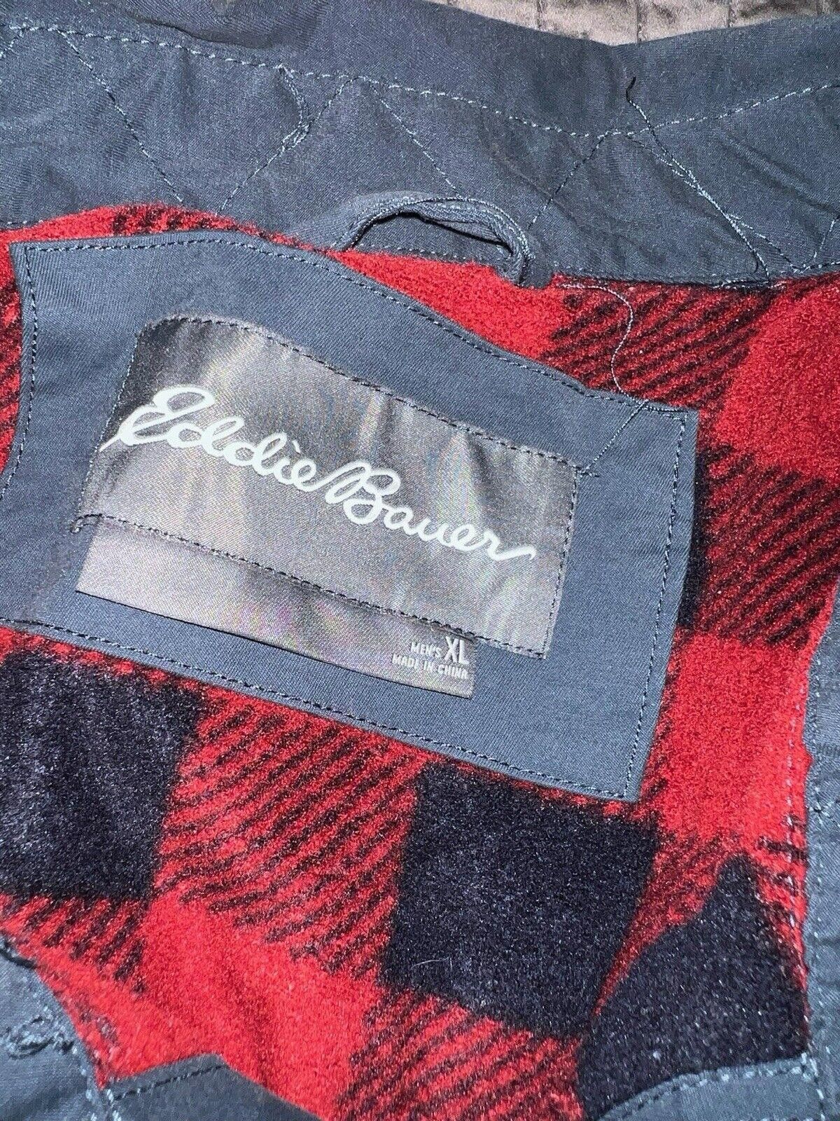 Eddie Bauer Eddie Bauer Navy Blue Fleece Lined Button Up Jacket Sz XL Size US XL / EU 56 / 4 - 3 Thumbnail
