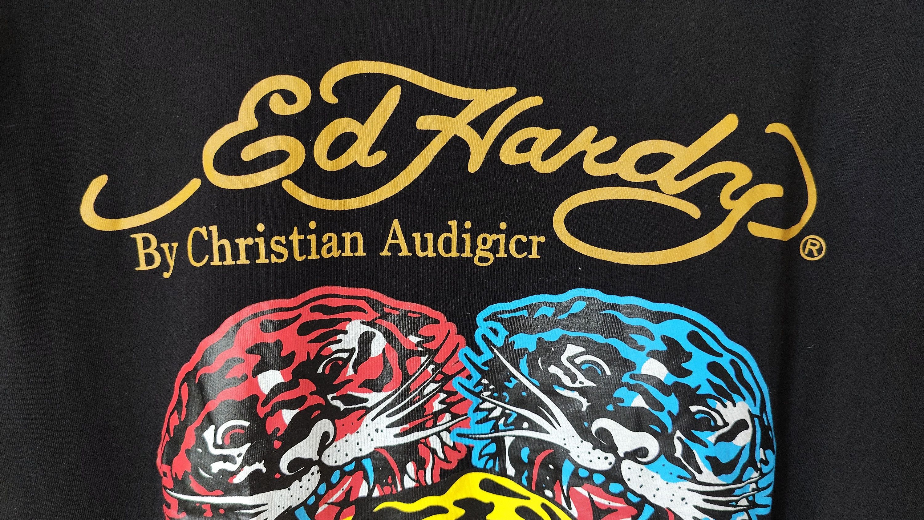 Ed Hardy Ed Hardy x Christian Audigier Five Tigers Tshirt Size US L / EU 52-54 / 3 - 6 Thumbnail