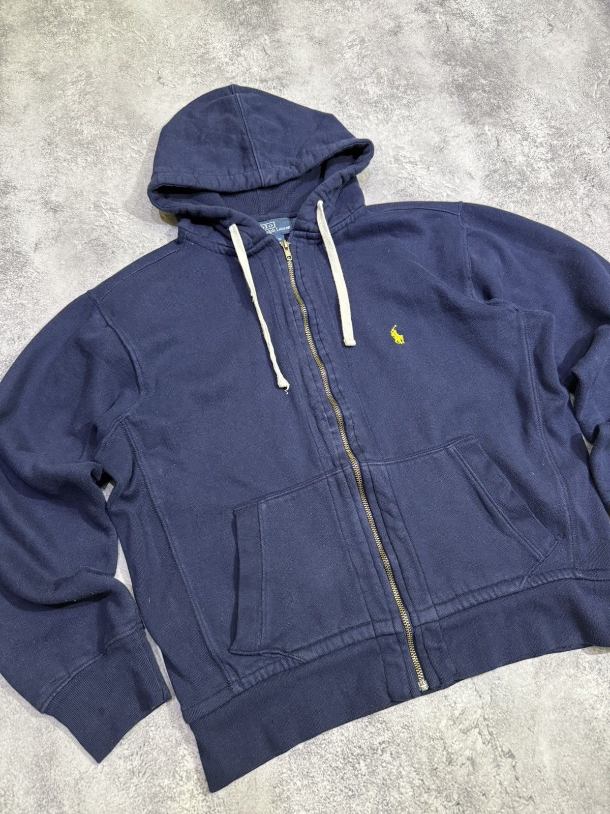 Polo Ralph Lauren × Vintage Vintage 90s Polo Ralph Lauren Zip Up Hoodie size L Size US M / EU 48-50 / 2 - 2 Thumbnail