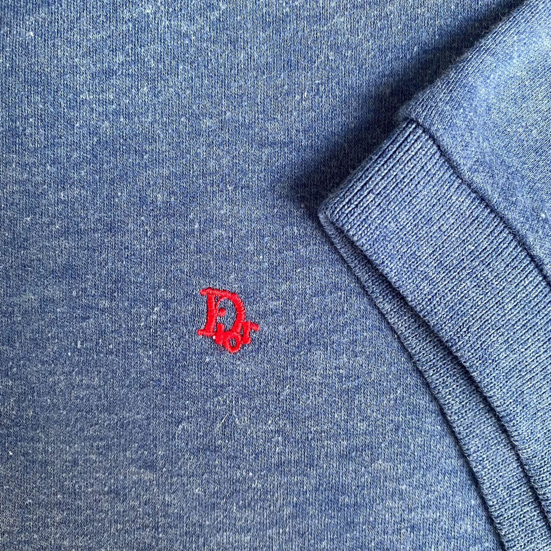 Christian Dior Monsieur Vintage 80s Christian Dior Polo Blue Logo Mongram Shirt Size US L / EU 52-54 / 3 - 4 Thumbnail