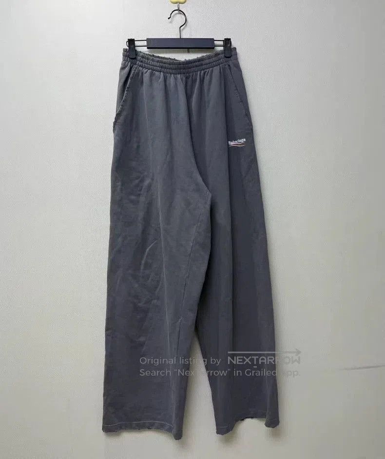 Balenciaga Balenciaga Black Grey Crackle Pants. Size US 36 / EU 52 - 1 Thumbnail