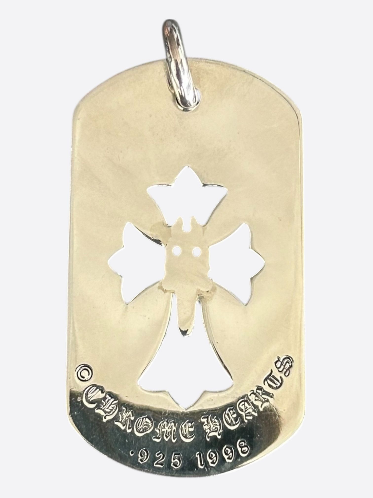 Chrome Hearts Los Angeles Exclusive Silver Dagger & Cross Dog Tag Pendant Size ONE SIZE - 2 Thumbnail