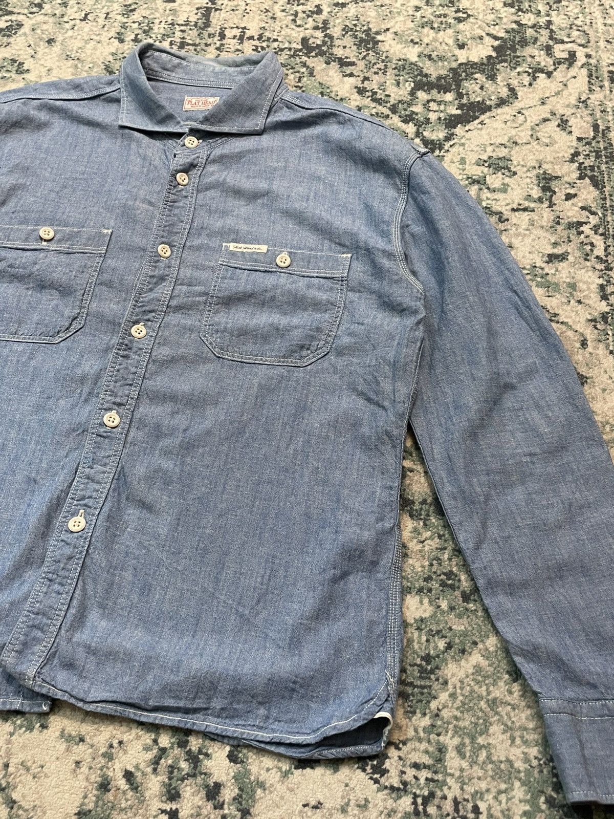 The Flat Head The Flat Head Japan Denime Selvedge Button Up Shirt Size US M / EU 48-50 / 2 - 13 Thumbnail