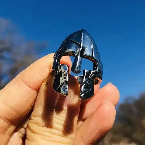 Handmade × Ring Of Fire Mask Helmet Ring Cosplay Pantheon Spartan Helmet Size ONE SIZE - 1 Thumbnail