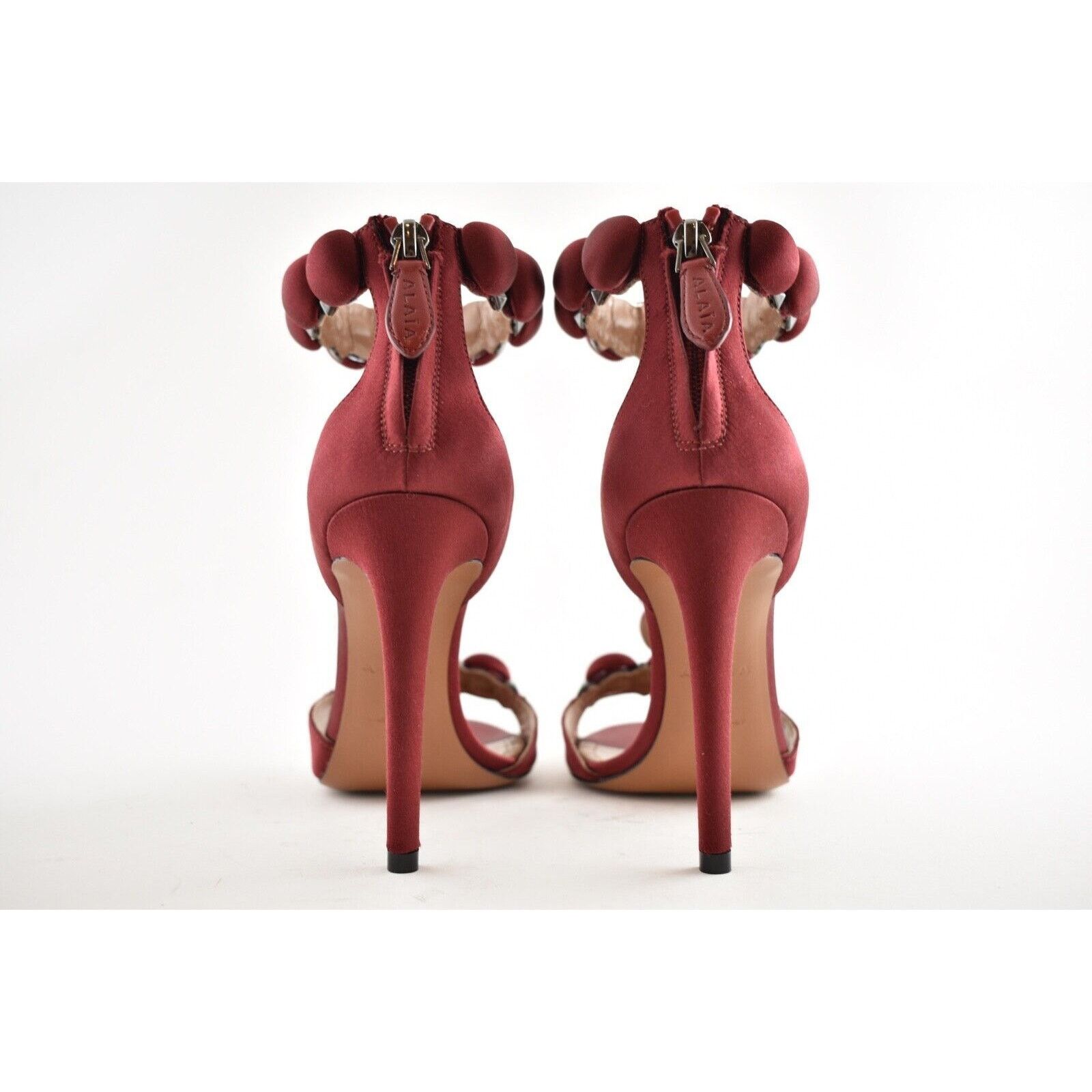 Alaia 110 Rouge Pompei Ankle T Strap Studded Sandal Heel Pump 36 Size US 6 / IT 36 - 6 Thumbnail