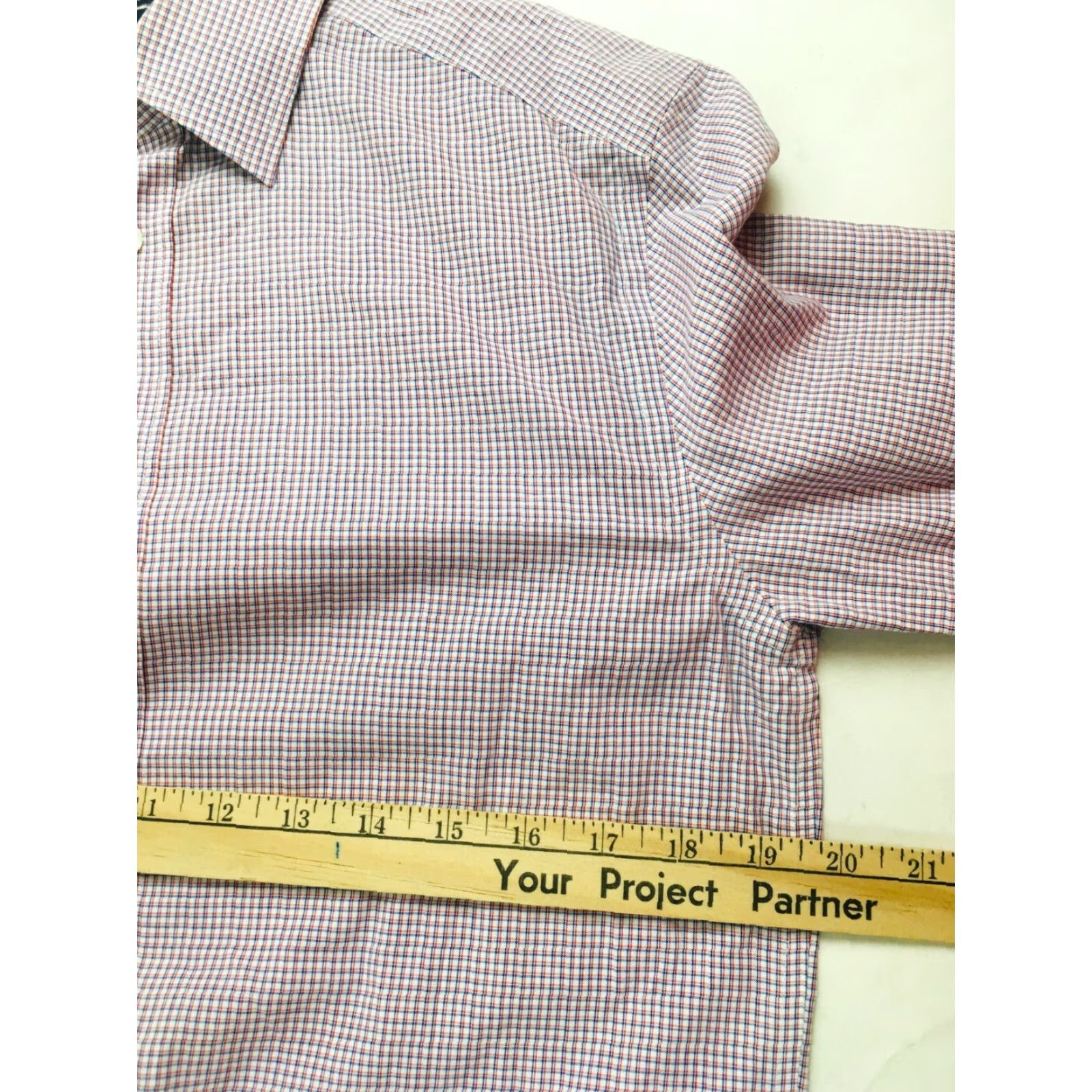 Gap Gap Shirt Men Slim Fit Check Button Up Long Sleeve White Red Blue - Small - Casual Shirt Size US S / EU 44-46 / 1 - 8 Thumbnail