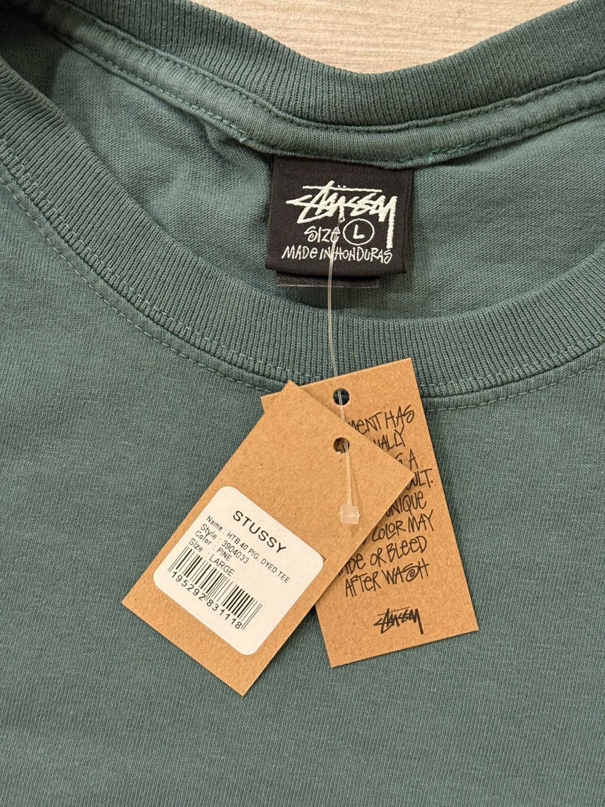 Stussy Stussy Heal The Bay 40 Pigment Dyed Pine Tee Size L Large Size US L / EU 52-54 / 3 - 3 Thumbnail