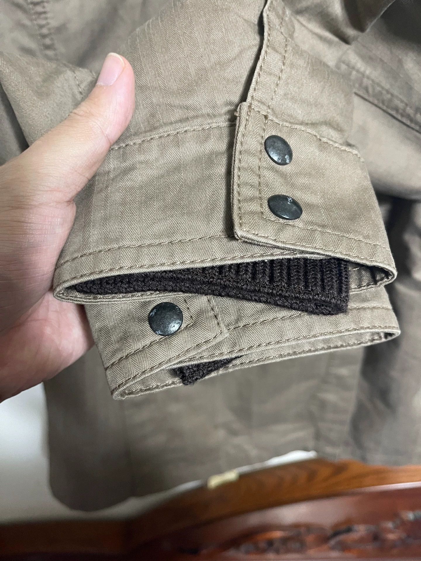 Hugo Boss Hugo Boss Khaki Slim Cotton Two-Piece Jacket Set Size 46 Size US S / EU 44-46 / 1 - 6 Thumbnail