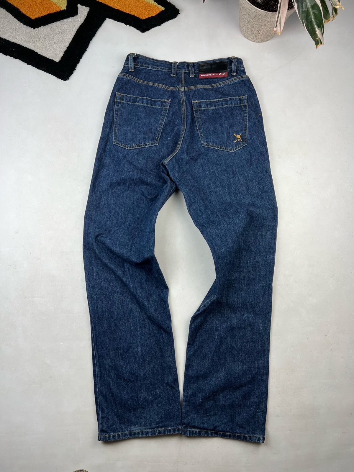 Oakley × Vintage Vintage Oakley industrial denim jeans 00s rare skull logo Size US 28 / EU 44 - 3 Thumbnail